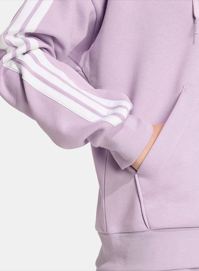Adidas Essentials 3-Stripes Full-Zip Fleece Hoodie - Image 4