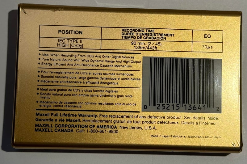 Maxell XL-II 90-Minute Blank Audio Cassette - Image 2