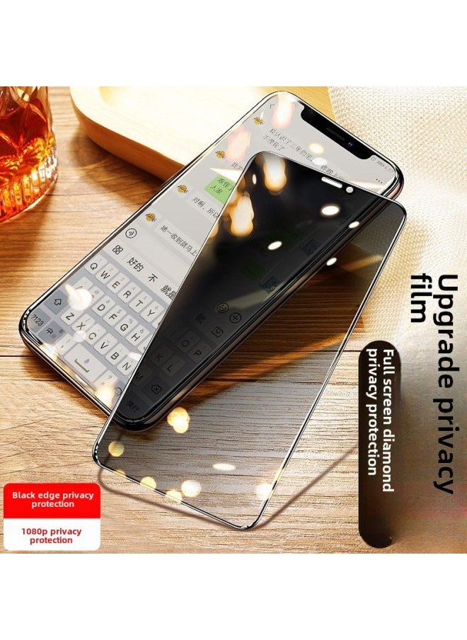 Generic - Applicable To Apple Full Screen Transparent HD Anti-peep Tempered Film With Packaging-Color:Full Screen Transparent Privacy Protection + (packaging)-Size:iPhone14ProMax - Image 1