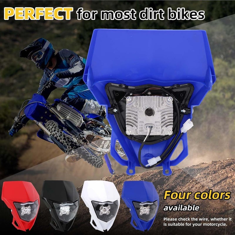 Vepagoo AnXin Universal Dirt Bike LED Headlight Kit - Blue - Image 2
