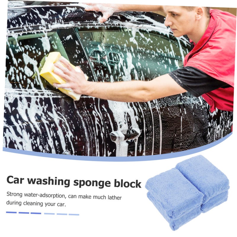 Large Microfiber Car Wash Sponge Block Non Scratch Cleaning Tool 6x4x3 Inches - Image 4
