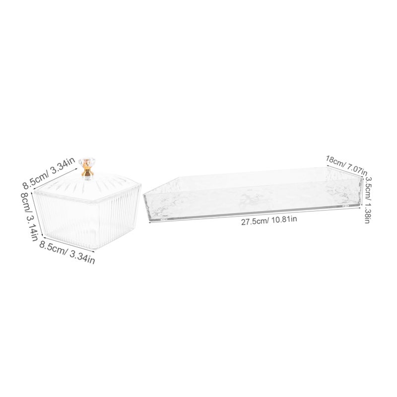 Snack Tray with Lid Compartment for Parties Picnics Fruits Nuts and Candy - Image 3