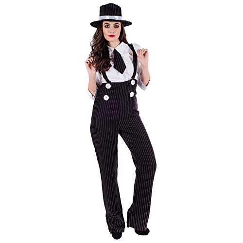 fun shack 20s Gangster Costume for Women, 1920s Mobster Outfit, Halloween Costume for Women, XL - Image 3