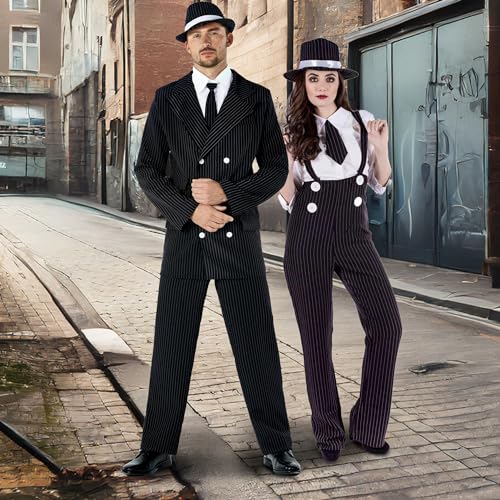 fun shack 20s Gangster Costume for Women, 1920s Mobster Outfit, Halloween Costume for Women, XL - Image 5