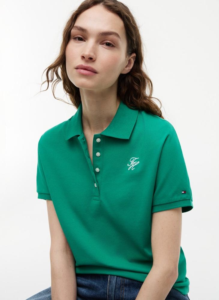 TOMMY HILFIGER Regular Fit Logo Embroidery Polo Shirt - Image 3