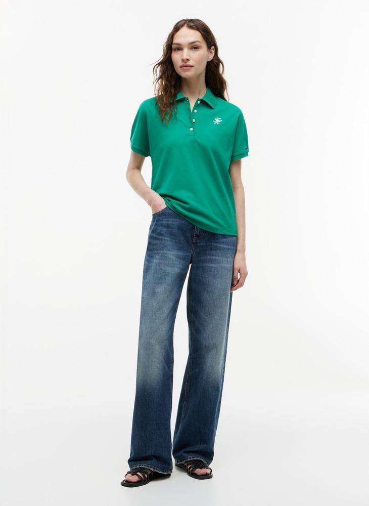 TOMMY HILFIGER Regular Fit Logo Embroidery Polo Shirt - Image 4