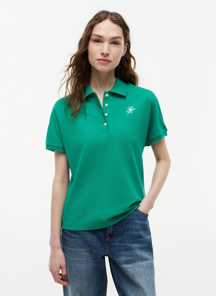 TOMMY HILFIGER Regular Fit Logo Embroidery Polo Shirt - Image 1