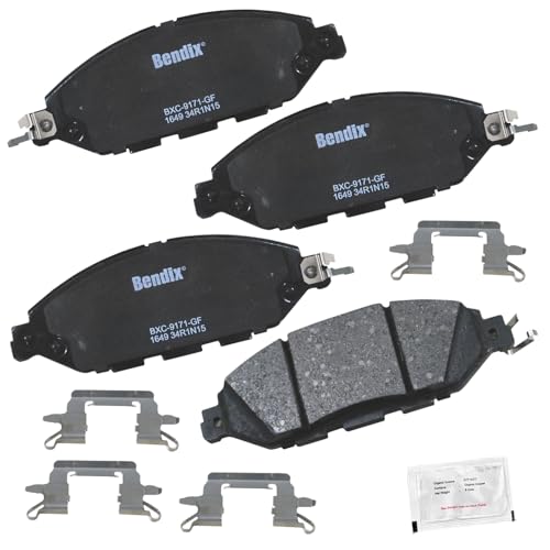 Bendix Priority1 CFC1649 Ceramic Front Brake Pads for INFINITI JX35 2013, QX60 2020-2014, Nissan Murano 2024-2015, Pathfinder 2020-2013 - Image 2