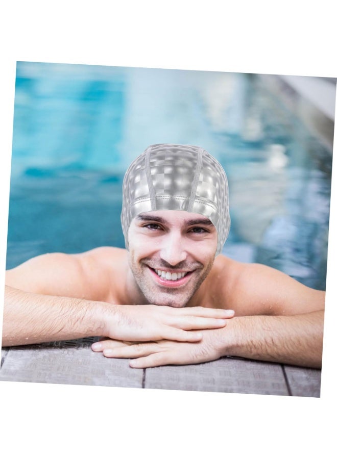 Swimming Cap, Swim Hair Protective Hat, Adult Swim Hat, Unisex Swimming Hat, Unisex Swim Hat, Pu Swimming Hat, Adult Swimming Supplies, Swim Caps for... - Image 3