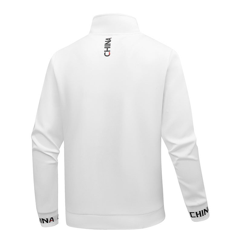 Chinese team sportswear men's and women's long-sleeved jacket spring and autumn athletes jacket fencing sports students training national clothing wholesale - Image 4