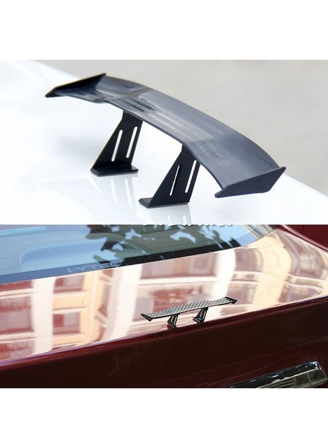 HOMESTAR Universal Car Mini Spoiler Wing, Creatiee Auto Car Tail Wing Mini Auto Carbon Fiber Texture Decoration Without Perforation Tail Decoration - Image 1