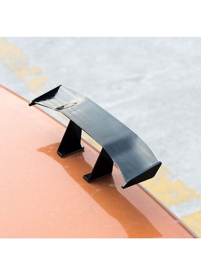 HOMESTAR Universal Car Mini Spoiler Wing, Creatiee Auto Car Tail Wing Mini Auto Carbon Fiber Texture Decoration Without Perforation Tail Decoration - Image 2