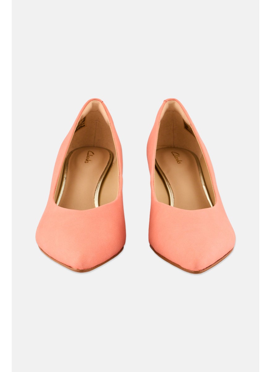 clarks Women Standard  Violet 55 Court Sip On Pumps, Peach  - Image 3