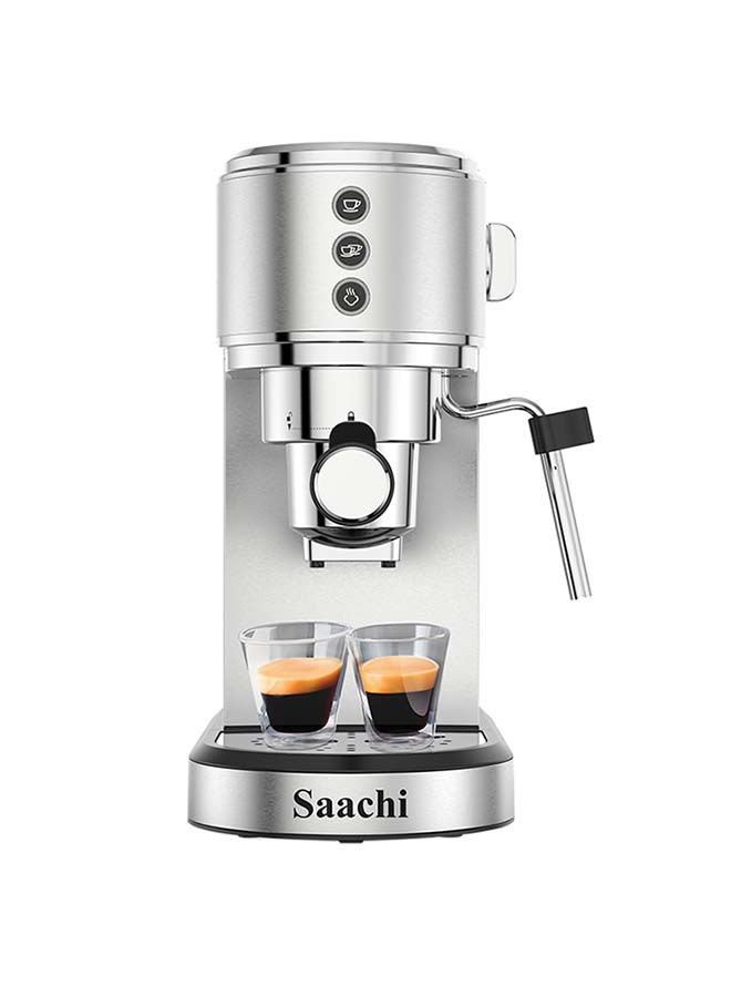 Saachi 3 In 1 Coffee Make With 20 Bar Italian ULKA Pump 1 L 1350 W NL-COF-7064-ST Grey - Image 3