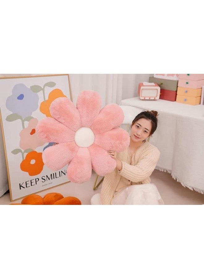 Vaishno Cute Custom Cute Flowers Plush Pillow Daisy Sofa Cushion Soft Colorful Flowers Plush s Home Sofa Decoration Gift (Pink-Color) - Image 2