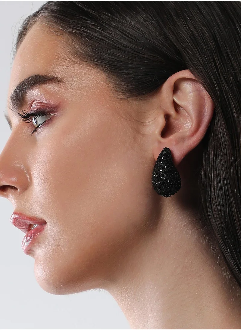 سوهي Artificial Stones Teardrop Shaped Stud Earrings
