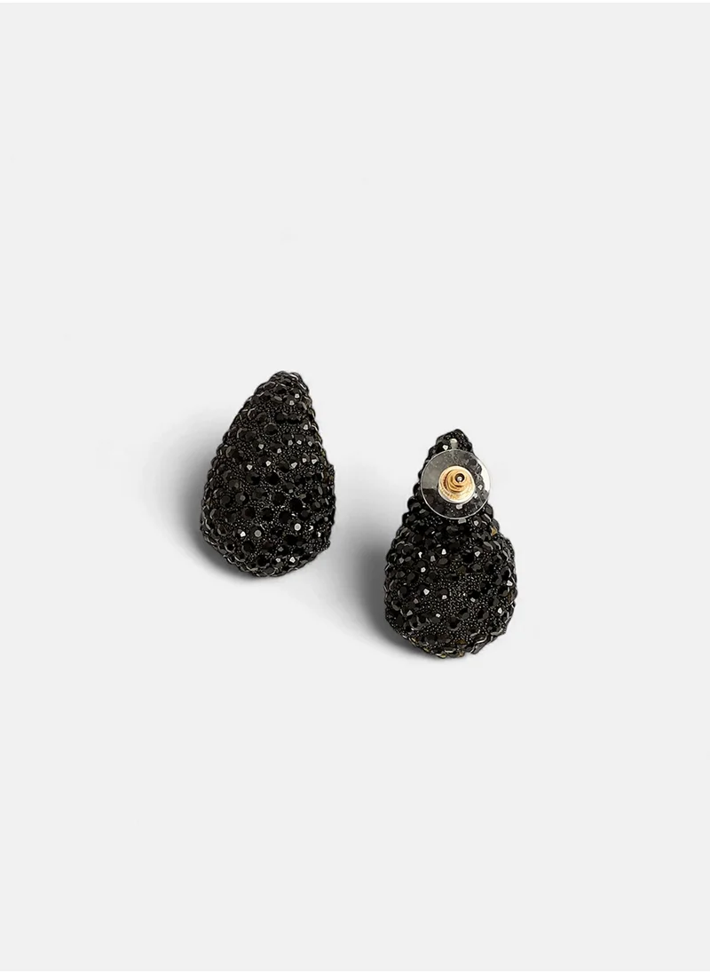 سوهي Artificial Stones Teardrop Shaped Stud Earrings
