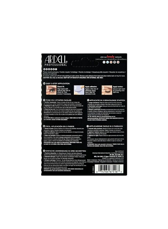 ARDELL Wispies 113 Black, 6 Pairs x 1 Pack - Image 2