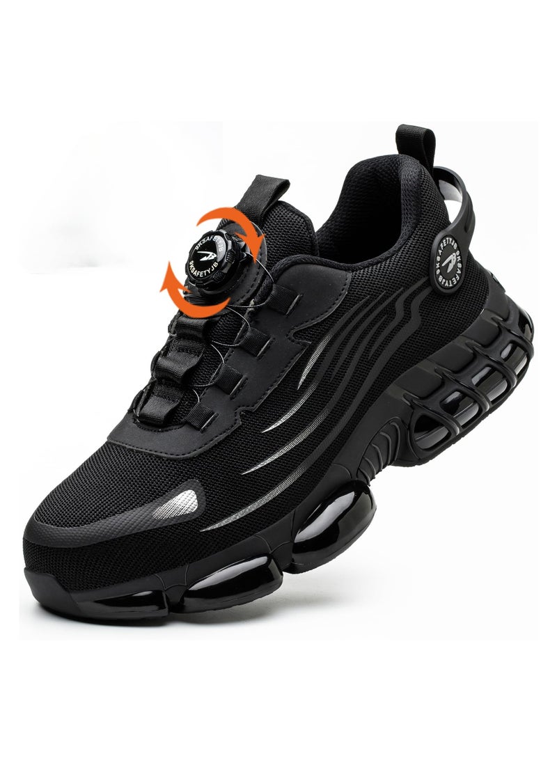 VICTGOAL - Steel Toe Shoes for Men Lightweight Safety Shoes Comfortable Puncture Proof Slip On Indestructible Work Shoes. - Image 1