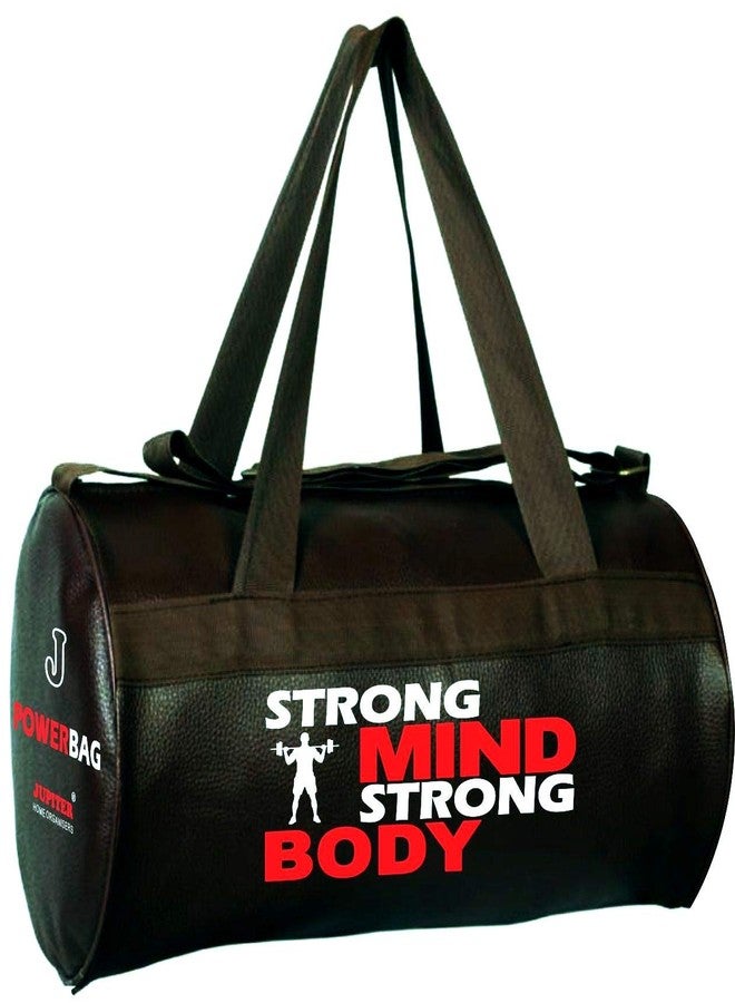Jupiter Gym Bag L-BK, Leatherette Duffel Bag, Power Bag - Black - Image 3