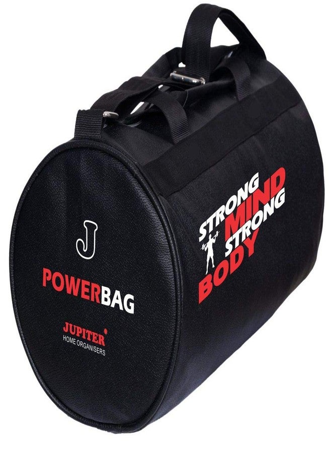 Jupiter Gym Bag L-BK, Leatherette Duffel Bag, Power Bag - Black - Image 2