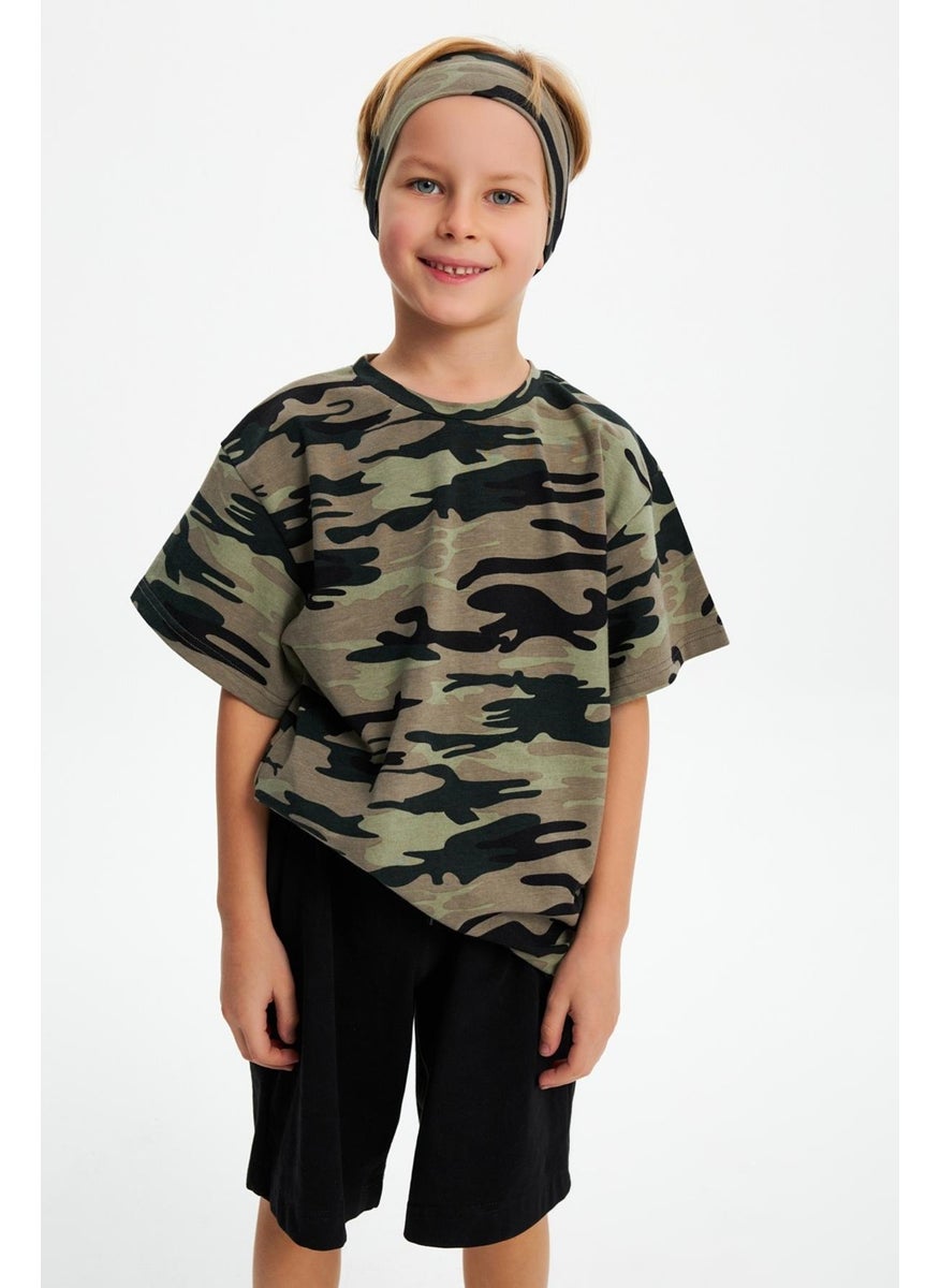 Babygiz Camouflage Men's Cotton Combed Non-Slip Anti-Sweat Flexible Hair Band  - Image 2
