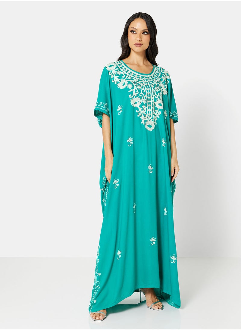 ARABIAN CLOSET EMBROIDERED KAFTAN  - Image 3
