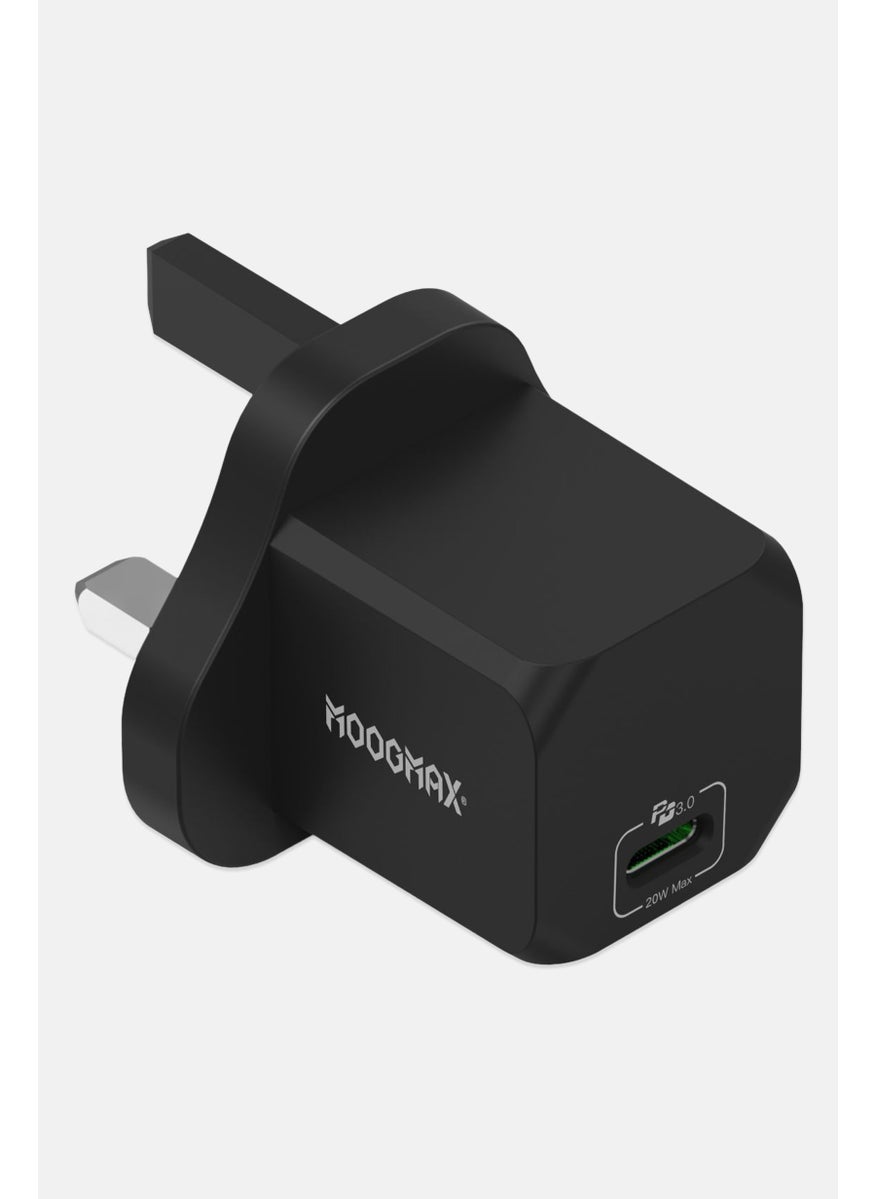 MOOGMAX FB-03U90WE GaN PD 20W Charger, Black  - Image 3