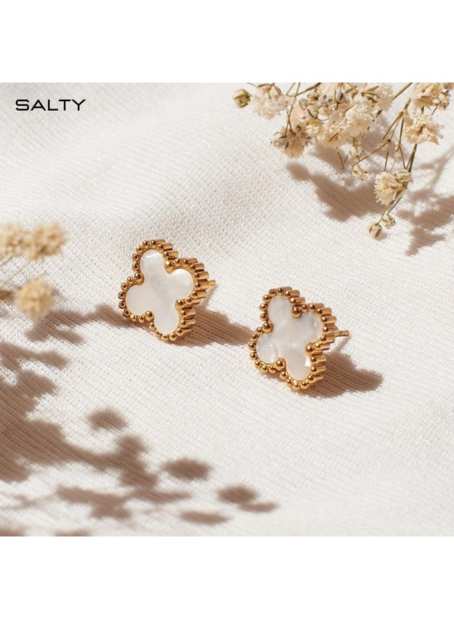 SALTY Anti Tarnish Champagne Wishes Studs Earrings Set for Women | Stylish Fashion Jewellery | Accessories for Girls | Minimal Jewelry | Ideal for Gifting - Image 2