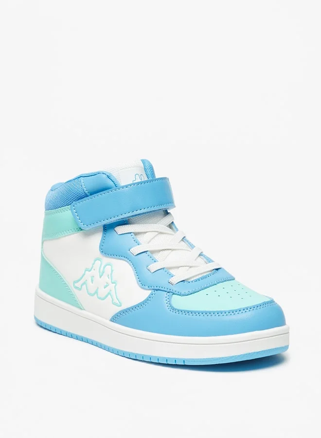 Kappa Girls' High Top Casual Sneakers With Hook And Loop Closure
