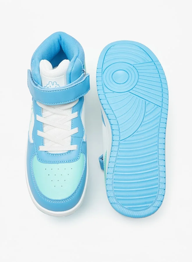 Kappa Girls' High Top Casual Sneakers With Hook And Loop Closure