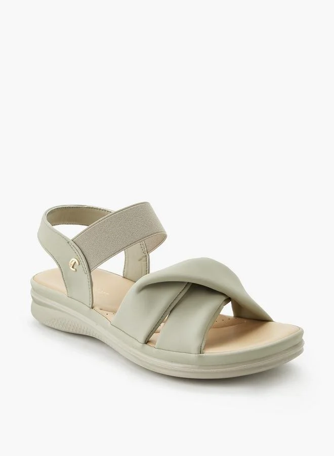 لو كونفورت Women Cross Strap Comfort Sandals