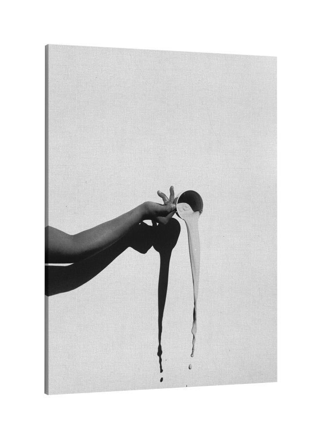 RKN Decorative Printed Framed Canvas Wall Art Black/White 60 x 80centimeter - Image 2