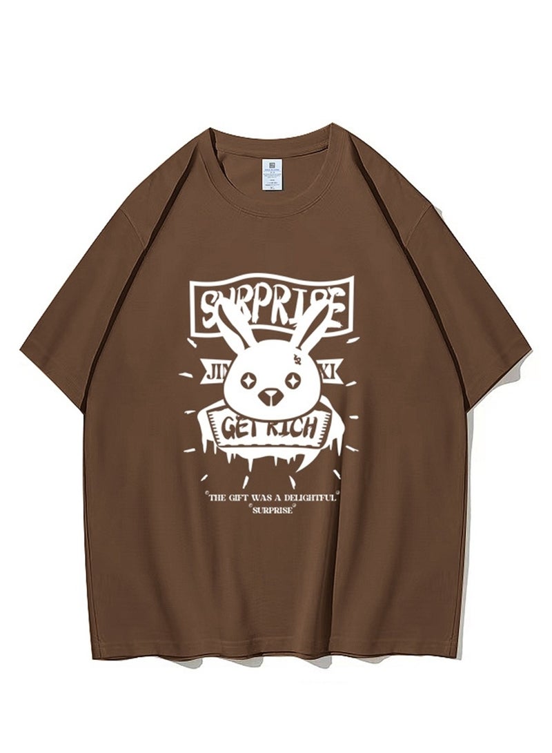 Short Sleeve T-shirt Loose Cotton Summer Men's T-Shirt Fashion Round Neck Men's Short Sleeve Top - Image 1