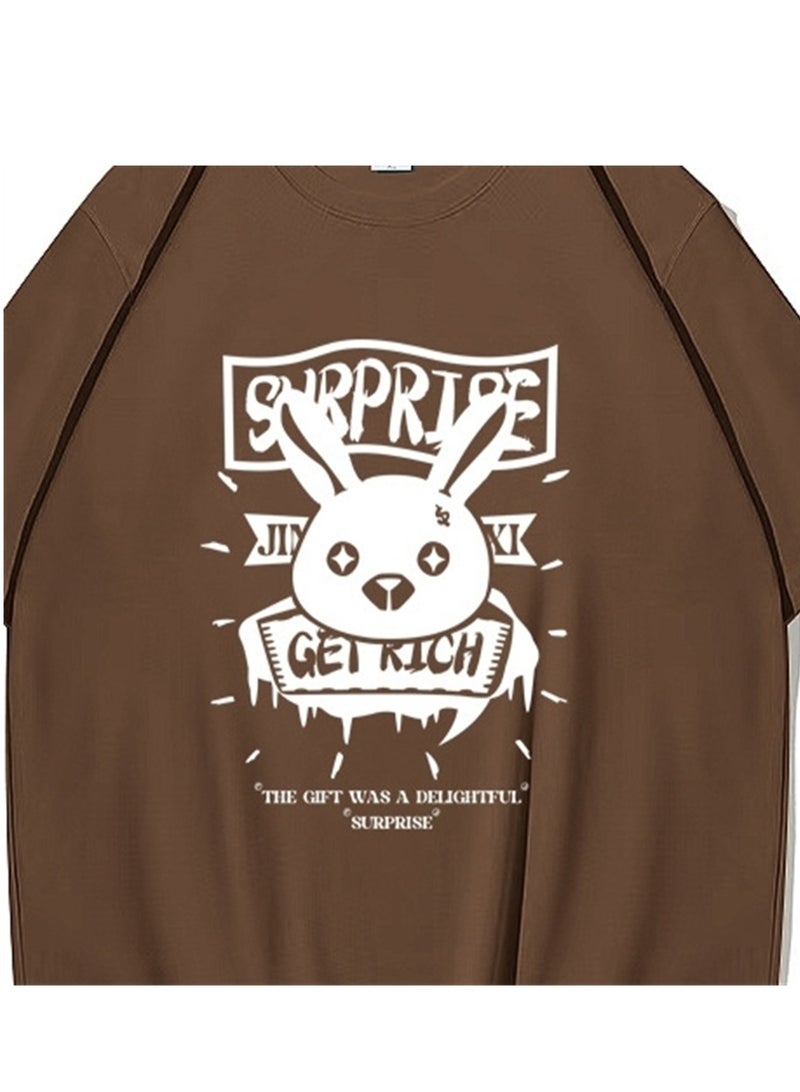 Short Sleeve T-shirt Loose Cotton Summer Men's T-Shirt Fashion Round Neck Men's Short Sleeve Top - Image 3