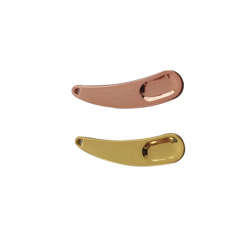 2pcs Zinc Alloy Cosmetic Spoon Face Cream Spoon Makeup Skin Care Stick Facial Beauty Tool for Woman Girl Home Salon (Golden and Rose Golden) - Image 5