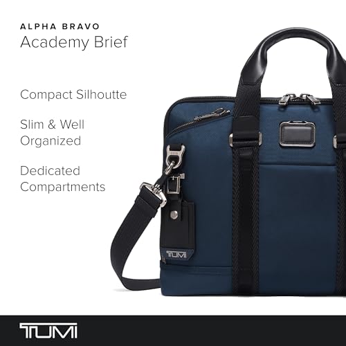 TUMI - Alpha Bravo Academy Brief - Compact Laptop Briefcase - Travel Laptop Bag - 11.8" X 15.5" X 2.0" - For 15" Laptop - Navy - Image 2