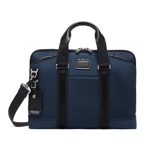 TUMI - Alpha Bravo Academy Brief - Compact Laptop Briefcase - Travel Laptop Bag - 11.8" X 15.5" X 2.0" - For 15" Laptop - Navy - Image 1