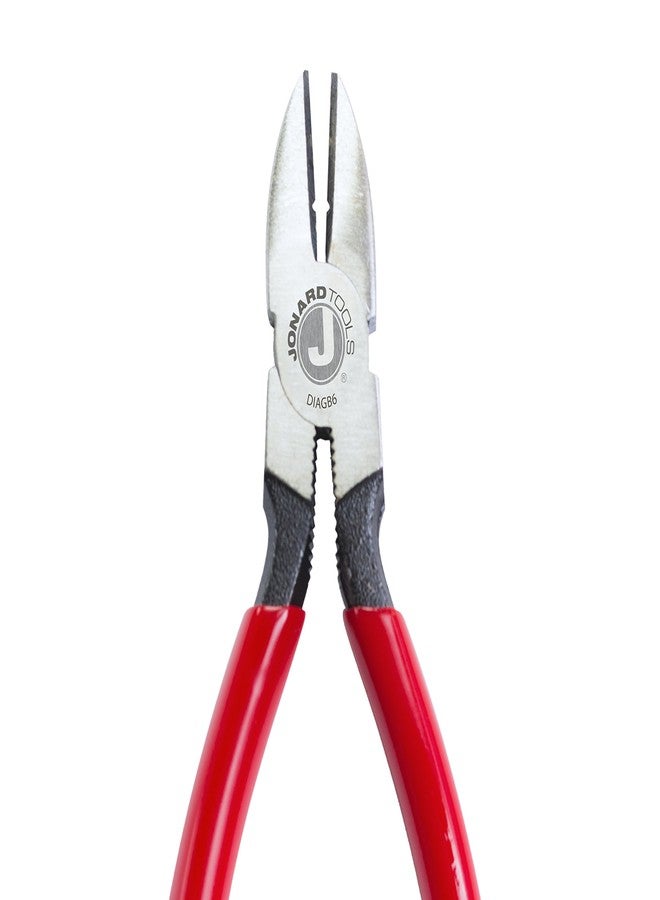 جونارد تولز كماشة قطرية Jonard DIAGB6 لتقشير وتجريد الجلد بمقبض بلاستيكي أحمر، بطول 6-1/2 بوصة - Image 4