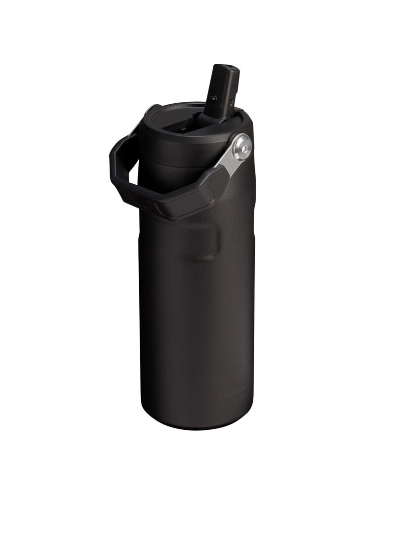 Stanley Flip Straw Drinking Bottle, Lightweight And Leak Resistant Water Bottle, BPA Free Stainless Steel Thermal Mug, Portable Water Flask For School Gym Running Hiking, (1pc, Black, 473ML) - Image 3