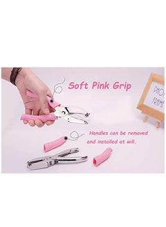 Y&D Punch Small Mini Tiny Heart Shaped Hole Paper Puncher with Pink Soft Handheld Grip for DIY Craft Tags Clothing Ticket Scrapbook Tool  - Image 4