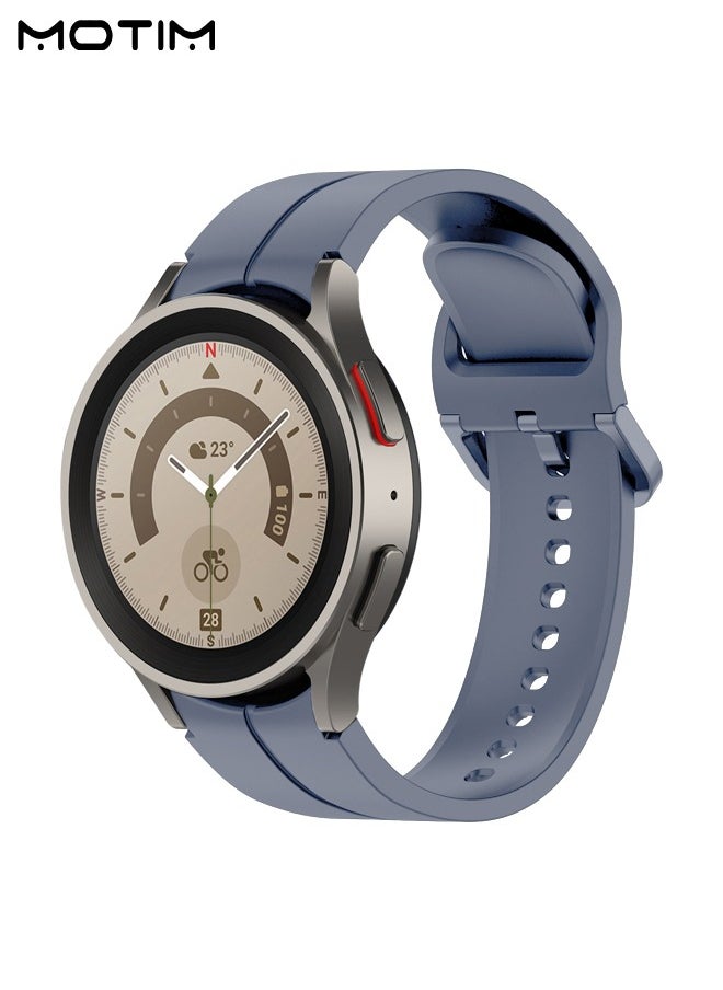 Motim Watch Band 20mm Compatible with Samsung Galaxy Watch 6/6 classic/5/5 PRO/4/4 classic, Soft Silicone Waterproof Replacement Strap Accessories, Sport Strap Quick Release Strap  - Image 2