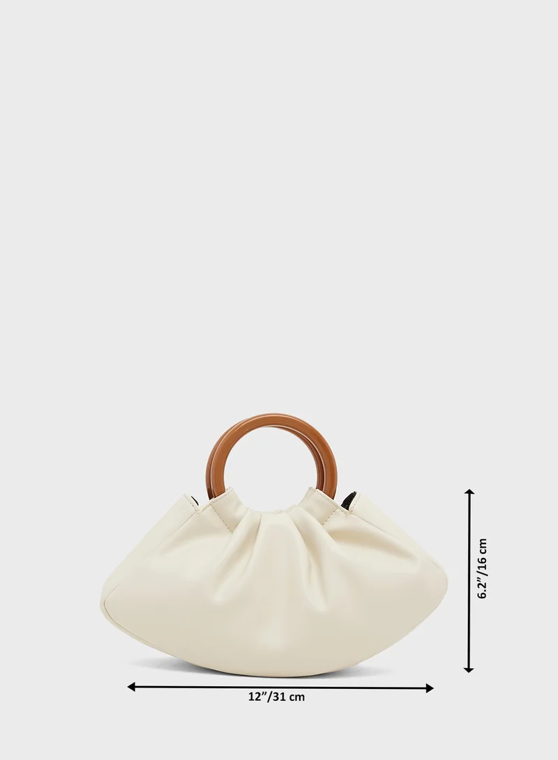 ELLA Scrunched Bag With Ring Handle
