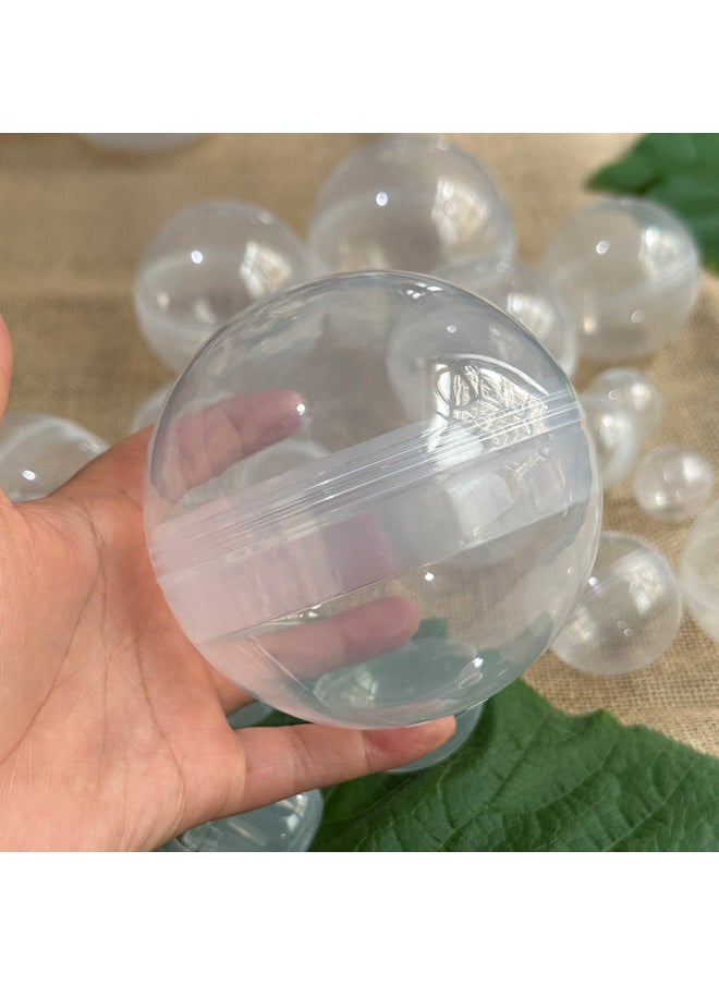 null - Transparent Eggshell Twisting Machine Special Plastic Ball Gift Ball Round Capsule Egg-shaped Empty Box 100mm-Color:Fully Transparent-Specifications:65mm Material - Image 1