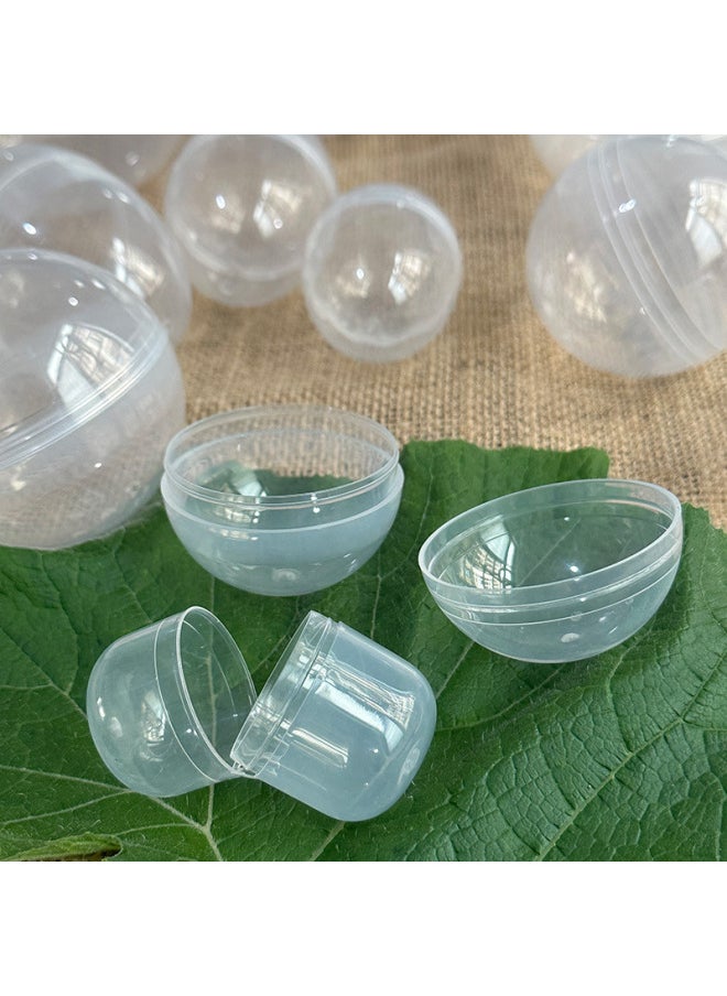 null - Transparent Eggshell Twisting Machine Special Plastic Ball Gift Ball Round Capsule Egg-shaped Empty Box 100mm-Color:Fully Transparent-Specifications:65mm Material - Image 1