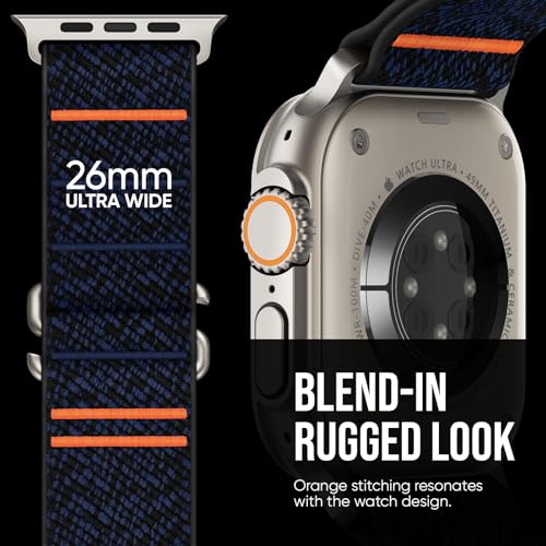 Suitisbest Sport Bands Compatible with Apple Watch Ultra Band 49mm 46mm 45mm 44mm 42mm Men, Stretchy Nylon Sport Loop Strap with S-Hook for iWatch Series 11 10 9 8 7 6 5 4 3 2 1, SE 3 2 1, Ultra 3 2 1 - Image 2