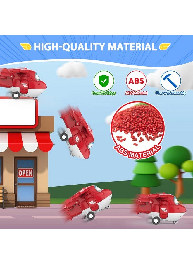 Super Wings 2" Transform-A-Robots 4 Pack Jett, Paul, Mira, and Grand Albert, Airplane Toys Mini Action Figures, Transformable Toys for 3+ Years Old Boys and Grils - Image 4