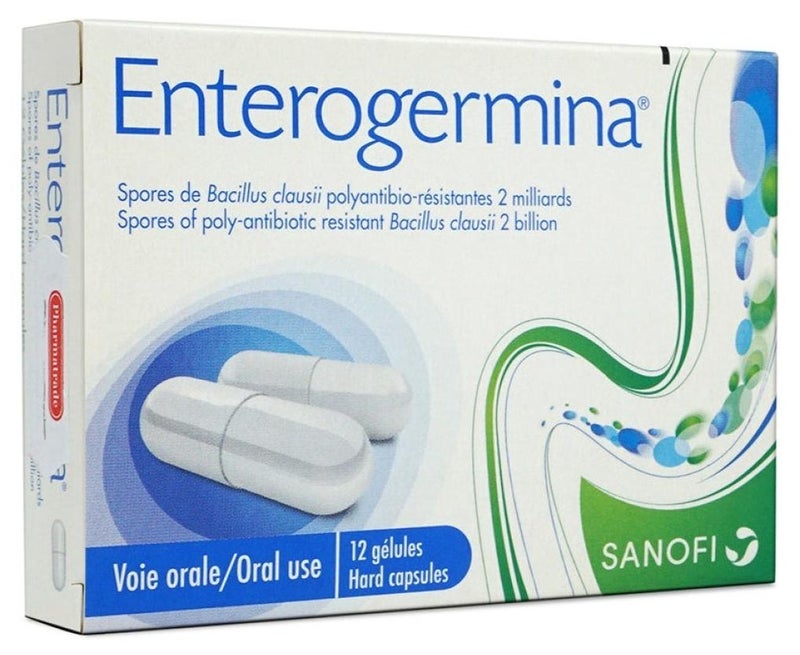 Enterogermina Capsules 12s (Probiotic for Digestive Health)