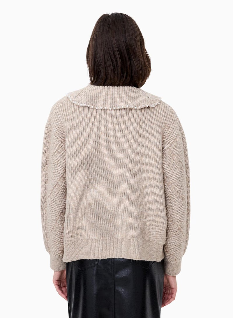 French Connection Kitty Pearl Longsleeve Jumper - Image 2