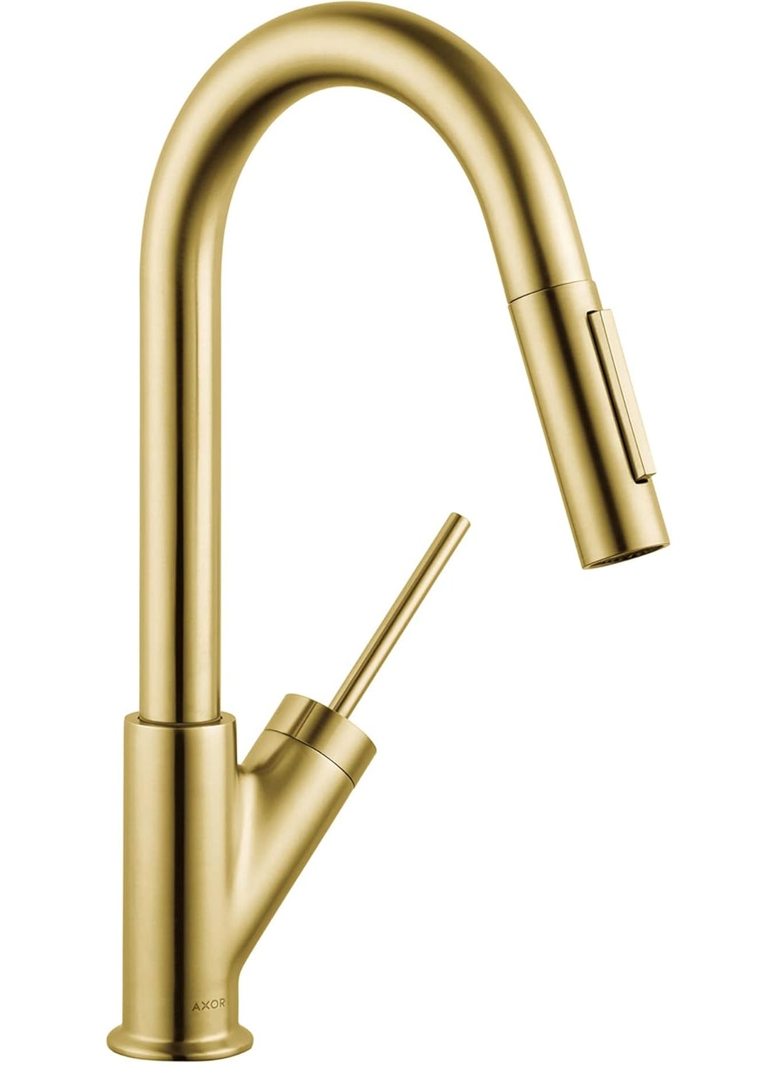 AXOR AXOR Starck Gold Bar Kitchen Faucet Kitchen Faucets with Pull Down Sprayer Faucet for Kitchen Sink Brushed Gold Optic 10824251 